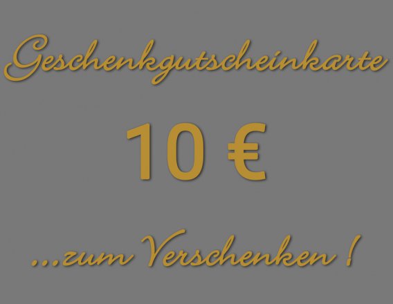 Geschenkgutscheinkarte 10€