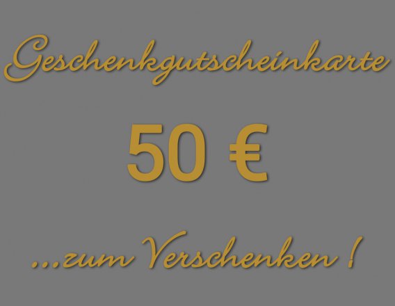 Geschenkgutscheinkarte 50€