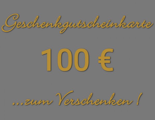 Gift voucher card 100€